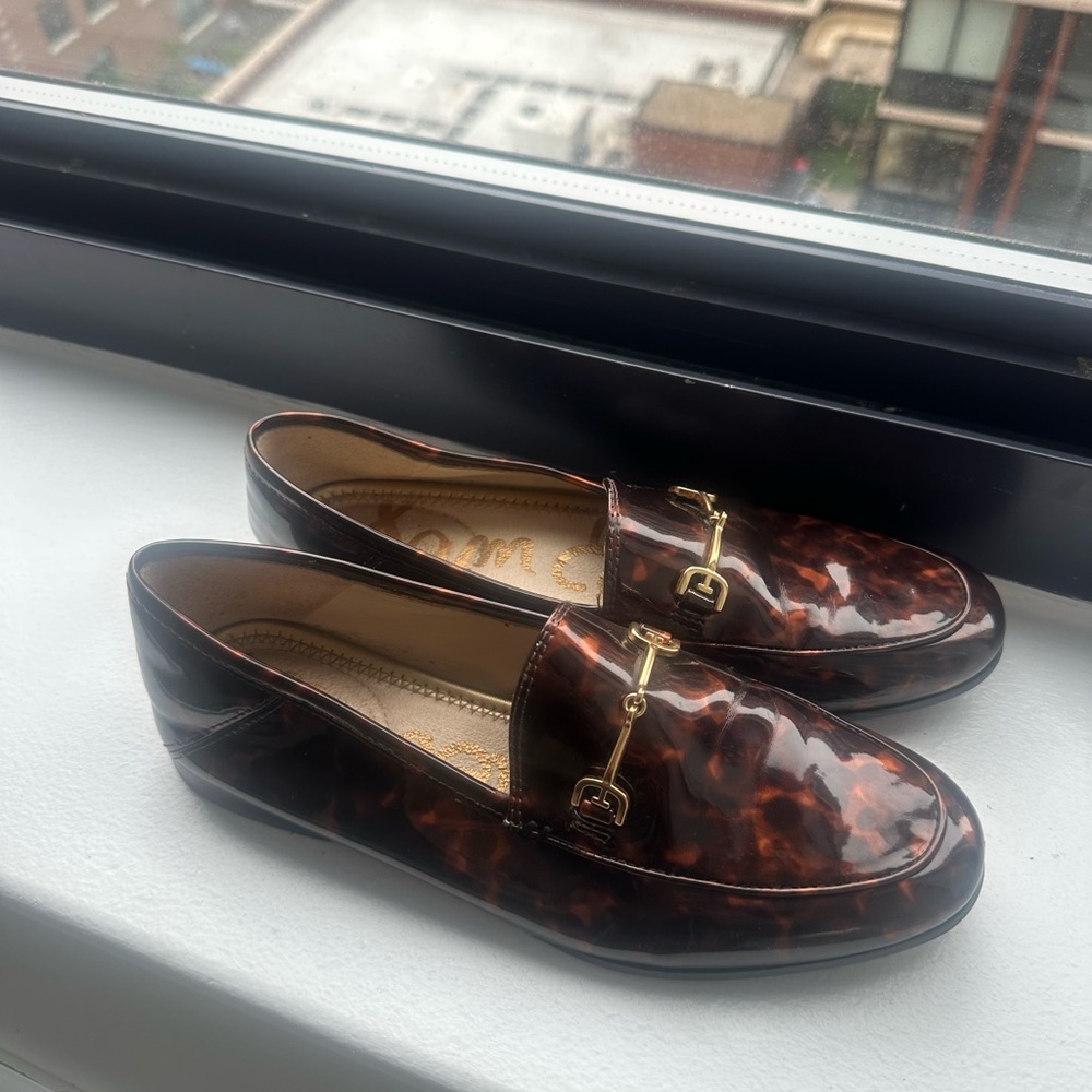 Loraine Tortoise Patent Loafers